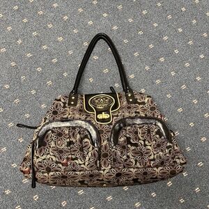 Sharif Studio Weekender Overnight Travel Bag Vintage Handbag Tapestry Ornate VTG